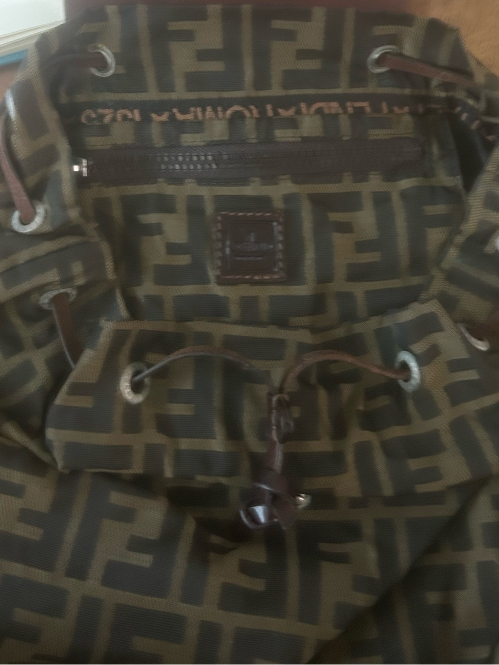 Authentic Vintage Fendi “Zucca” Backpack AE53 - Picture 12 of 12